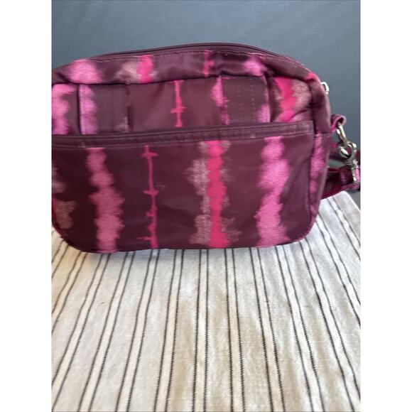 Pink Magenta Lug SWITCH Mini‎ Crossbody Belt Bag Wristlet 6x9 Nylon Tie Dye - Picture 13 of 16